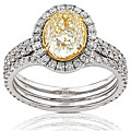 18-kt. White and Yellow Gold 2 1/2-ctw. EGL Certif