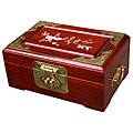 Compare products of Inlay Figural desk Flowers/ Birds Wood Jewelry Box with Mother of Pearl Inlay