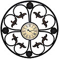 Free handy guideline for Wrought iron numbers Handcrafted Metal Scroll Art Wall Clock