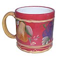 Set of 4 Sandy's Orchard Mugs with Display Rack