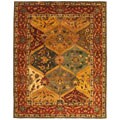 Handmade Heritage Kerman Burgundy Wool Rug (8'3 x 11')