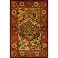 Handmade Heritage Bakhtiari Multi/ Red Wool Rug (2' x 3')
