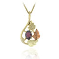 Glitzy Rocks 18k over Sterling Silver Garnet Pendant