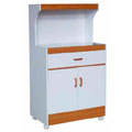 White Microwave Cart