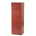 Mahogany 5-tier Storage Cubbies with Doors