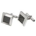Titanium and Black Ceramic Cufflinks