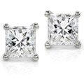 14k Gold 2ct TDW Certified Diamond Stud Earrings (D, SI1-SI2)