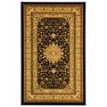 Free efficient guide on carpet Cream Lyndhurst Mashad Black and Cream Area Rug (3'3 x 5'3)
