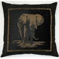 25-inch Premium Chenille Elephant Pillow