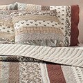 Portsmith Brown/ Cream Quilt Set