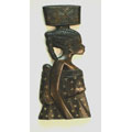 Wood African Mother Profile Wall Hanging (Ghana)