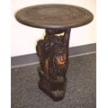 Wood See, Hear and Speak No Evil Table (Ghana)