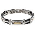 Men's Titanium and Braided Cable Bracelet