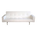 Aragorn White Convertible Sofa/ Bed