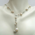 Unique Hookah Free helpful Guideline Sterling Silver White Freshwater Pearl Tin Cup Necklace (4-14 mm)