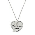 Sterling Silver 'Key to My Heart' CZ Necklace
