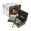 500 Clay Composite Poker chips in Mahogany Case