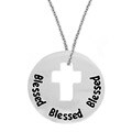 Sterling Silver Blessed Cross Necklace