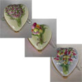 Limoges Hand-painted Floral Heart Keepsake Box