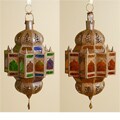 Moroccan Wired Hanging Glass Lantern (Morocco)