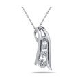 14k Gold 1/4ct TDW Diamond Journey Necklace (I-J, I1-2)