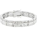 Silvertone Cubic Zirconia Fashion Bracelet