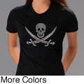 Los Angeles Pop Art Pirate Flag Jolly Roger Women's T-shirt