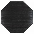 Handmade Black Bamboo Rug (3' Octagonal)