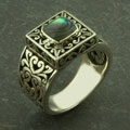 Sterling Silver Paua Abalone Ring (Indonesia)