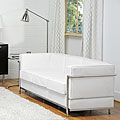 LC White Leather Sofa