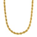 Caribe Gold 14k over Sterling Silver 18-inch Rope Chain (3 mm)