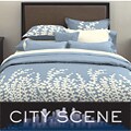 City Scene Branches French Blue 7-piece Bed in a Bag with Sheet Set