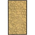 Indoor/ Outdoor Aruba Sand/ Black Rug (2'7 x 5')