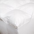 Luxury 300 Thread Count Baffle Box 2-inch Gusset Fiber Bed with Skirt