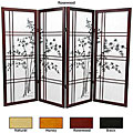 Wood and Rice Paper Bamboo Tree Shoji Screen (China)