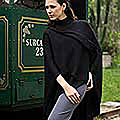 'Bold Black' Alpaca Wool Wrap (Peru)