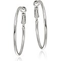 Sterling Silver Polished Hoop Earrings