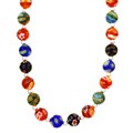 Stonique Creations Sterling Silver Venetian Glass Bead Necklace
