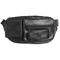 Kozmic Black Leather Fanny Pack