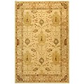 Handmade Oushak Ivory Wool Rug (9'6 x 13'6)