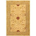 Handmade Timeless Ivory/ Sand Wool Rug (8' x 10')