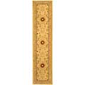 Handmade Timeless Ivory/ Sand Wool Runner (2'3 x 12')