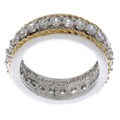 Icz Stonez CZ Sterling Silver Two-tone Ring
