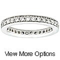 14k Gold 1ct TDW Round Diamond Eternity Band (G-H, I1-I2)
