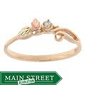 Black Hills Gold Diamond Leaf Ring