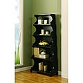 Five-tier Antique Black Bookshelf/ Display Cabinet