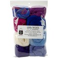 Wool Roving Package with Eight Assorted Colors