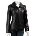 Jones New York Lamb Leather Scuba Coat