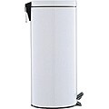 White 17.5-quart Step Open Trash Can