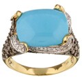 Encore by Le Vian 14k Gold Turquoise/ 1 2/5ct TDW Diamond Ring (H-I, SI2-SI3)